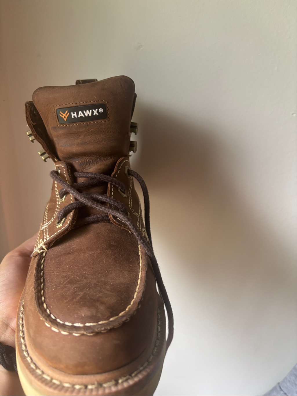 Men's Brown Leather Work Boot